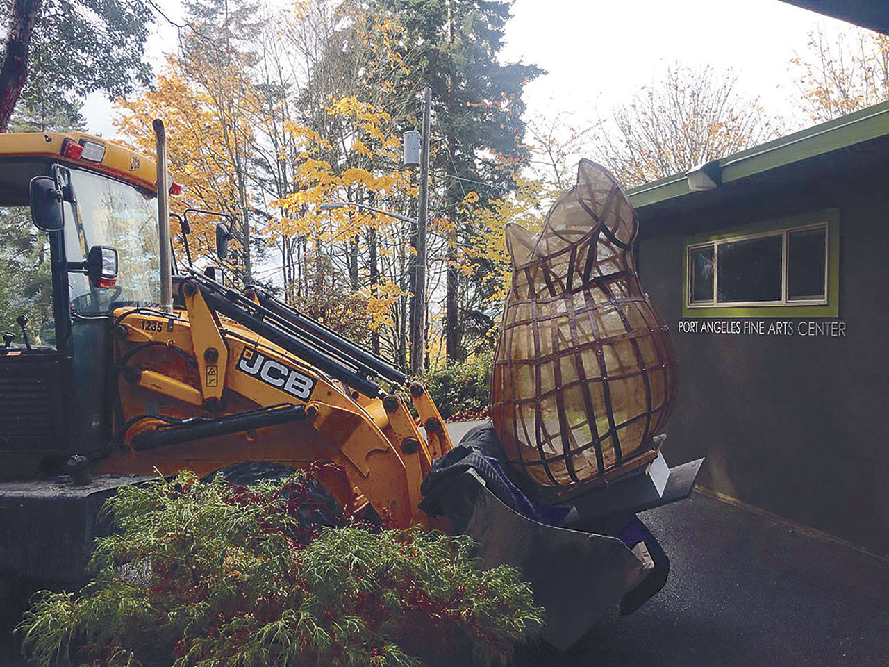 “Tempest Tost” by Katherine Shaughnessy, is installed on the roof of the Esther Webster Gallery. (Submitted photo)