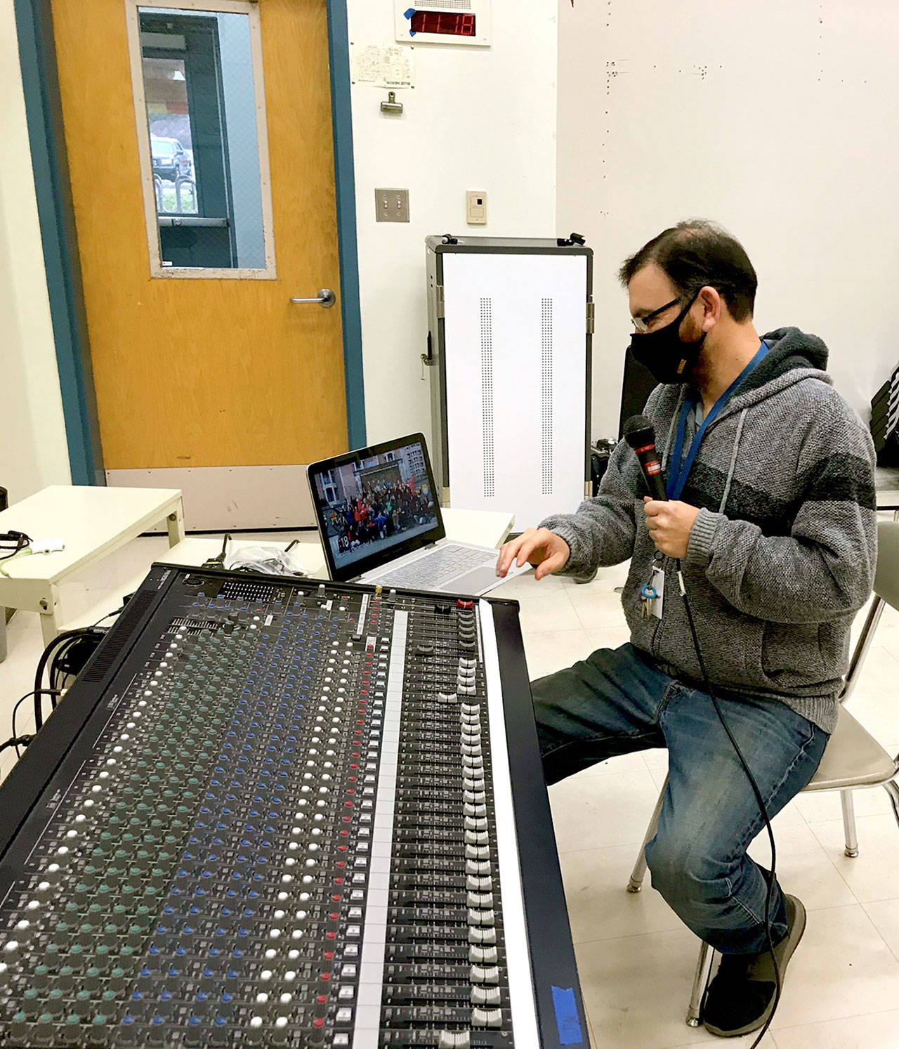 Port Townsend High School Orchestra teacher Daniel Ferland will engineer Saturday’s Port Townsend High School Backpack Giving Fund virtual concert. (Photo courtesy of Port Townsend High School)