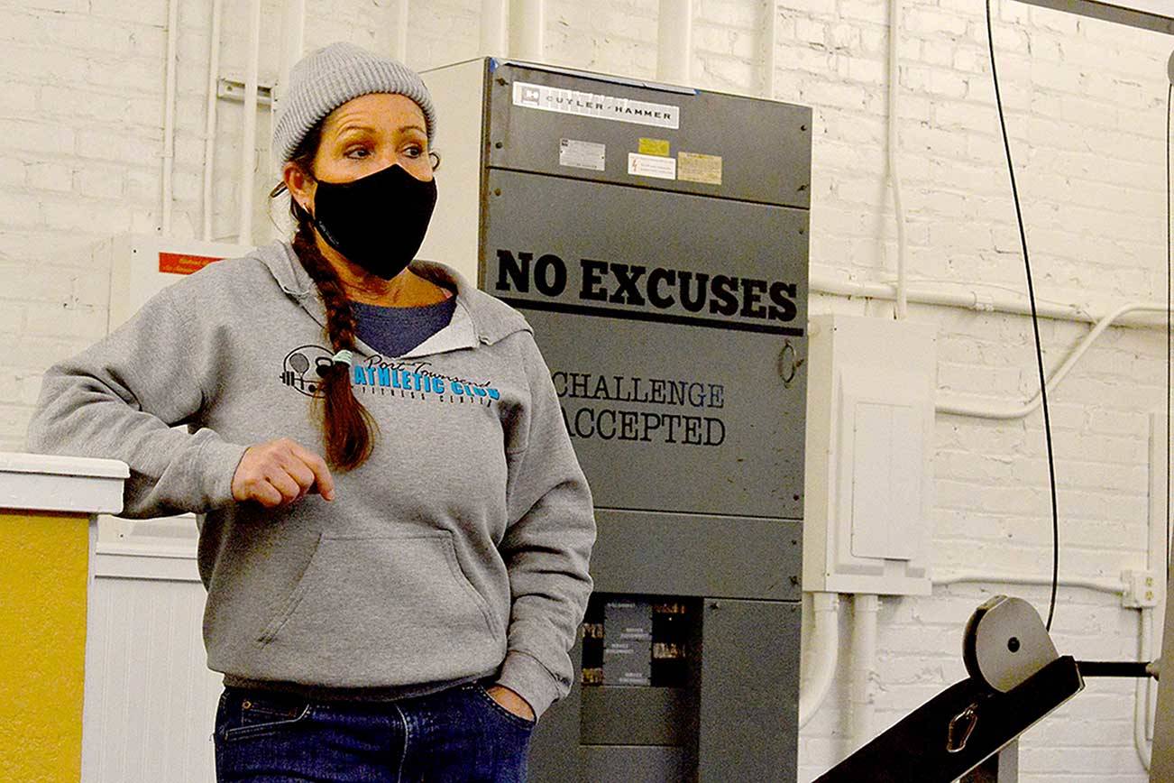 Having renovated the Port Townsend Athletic Club, owner Teresa Hoffmann awaits the day she can reopen her doors. (Diane Urbani de la Paz/Peninsula Daily News)