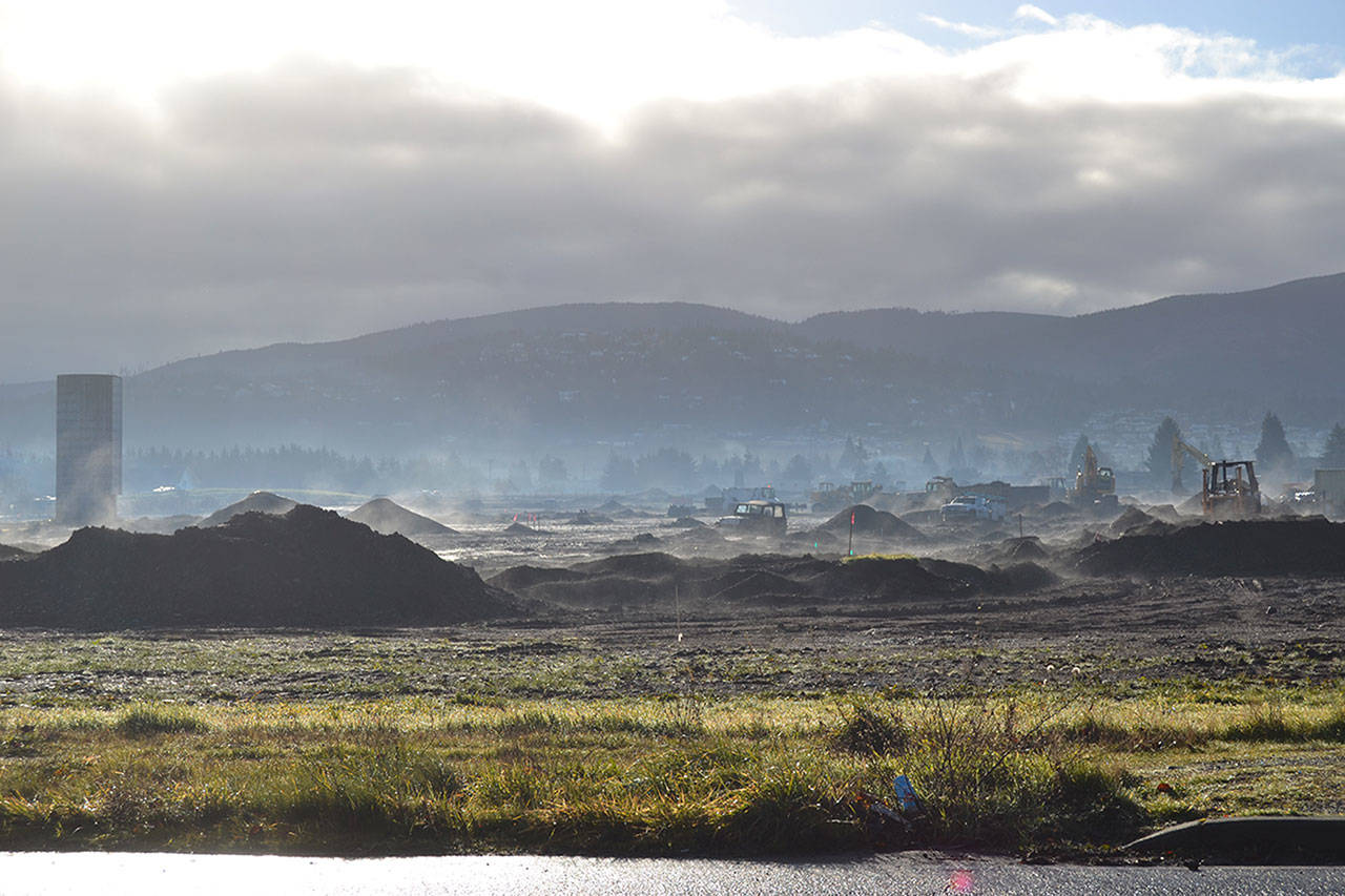 Groundwork continues this year as developers of Lavender Meadows prep land for 217 manufactured homes in three phases at the corner of North Sequim Avenue and Port Williams Road. (Matthew Nash/Olympic Peninsula News Group)