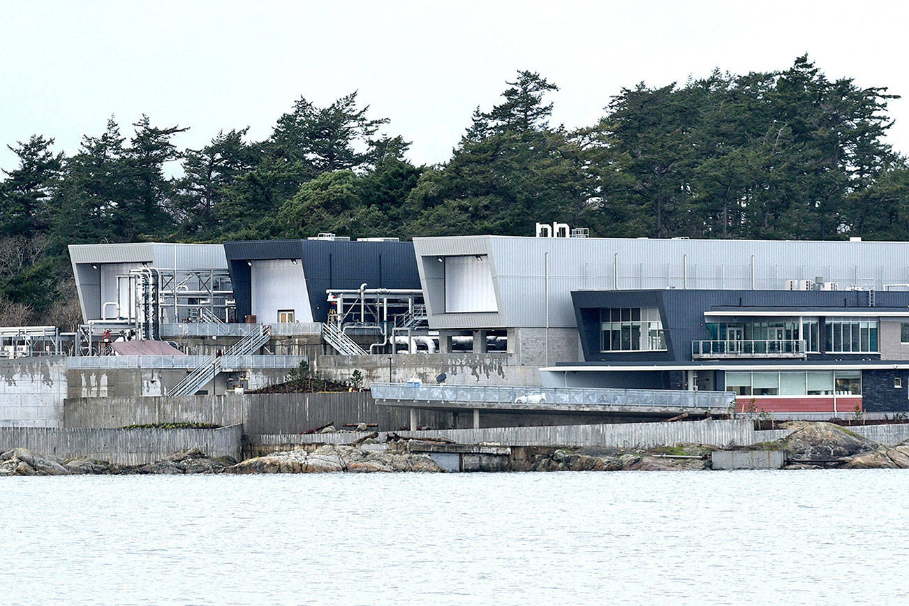 December 15, 2020 - A view of the Capital Regional District’s $775-million wastewater treatment project which is now treating wastewater for the region. Don Denton photograph