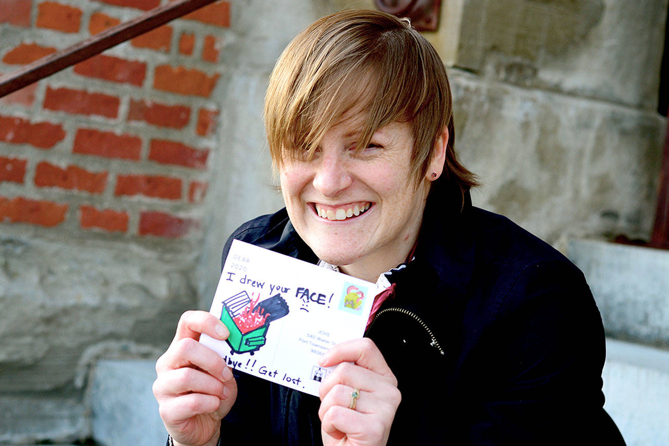 Ellie DiPietro of the Jefferson County Historical Society proposed the idea of Letters to 2020 and wrote one of her own. (Diane Urbani de la Paz/Peninsula Daily News)