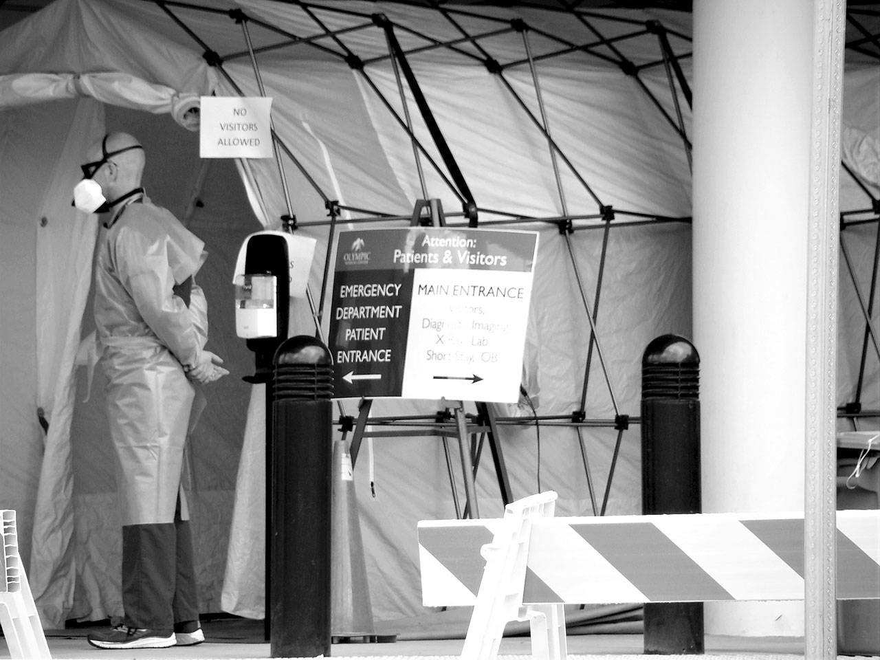 Photos of the first 16 weeks of pandemic lockdown in Port Angeles will be the topic of a lecture by photographer Amy McIntyre, executive director of the North Olympic History Center. (Amy McIntyre/ North Olympic History Center)