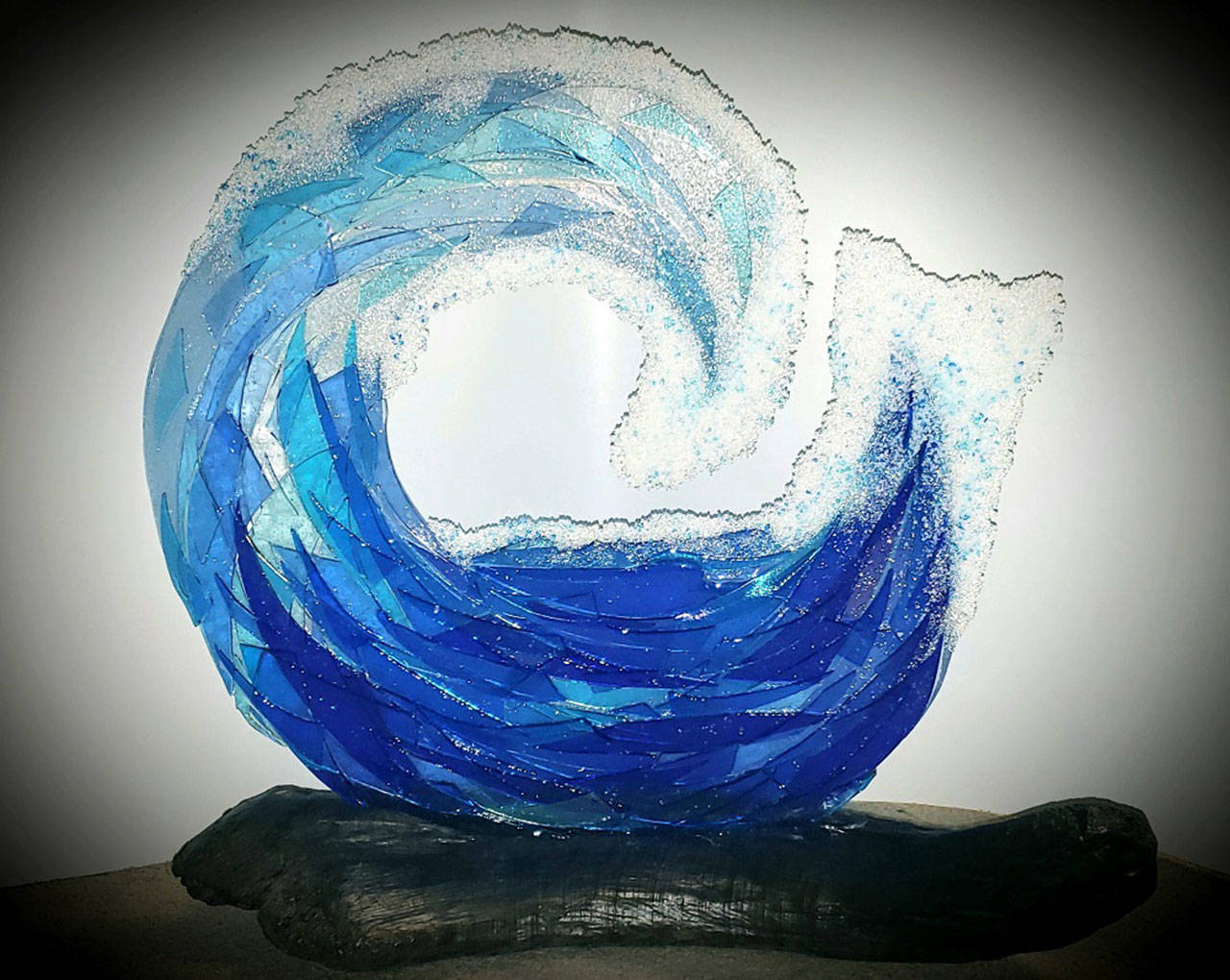 “Shore Break” by Sheri Whestine is one of the pieces on display at Blue Whole Gallery this month. (Submitted photo)
 “Shore Break” by Sheri Whestine is one of the pieces on display at Blue Whole Gallery this month. (Submitted photo)
 “Jerryfish” by Sheri Whestine, a featured artist this February at the Blue Whole Gallery’s “From Shore to Sea” exhibit. (Submitted photo)
 “Watercolor Bowl” by Sheri Whestine, a featured artist this February at the Blue Whole Gallery’s “From Shore to Sea” exhibit. (Submitted photo)
 “Holy Cow” by John Bertholl, a featured artist this February at the Blue Whole Gallery’s “From Shore to Sea” exhibit. (Submitted photo)
 “Blue Whale” and “Walk About” by John Bertholl, a featured artist this February at the Blue Whole Gallery’s “From Shore to Sea” exhibit. (Submitted photo)
 “Sequim Driftwood Band” by John Bertholl, a featured artist this February at the Blue Whole Gallery’s “From Shore to Sea” exhibit. (Submitted photo)
 “Seaweed & Squibbles” by John Bertholl, a featured artist this February at the Blue Whole Gallery’s “From Shore to Sea” exhibit. (Submitted photo)
 “Apart Together” by Sheri Whestine, a featured artist this February at the Blue Whole Gallery’s “From Shore to Sea” exhibit. (Submitted photo)