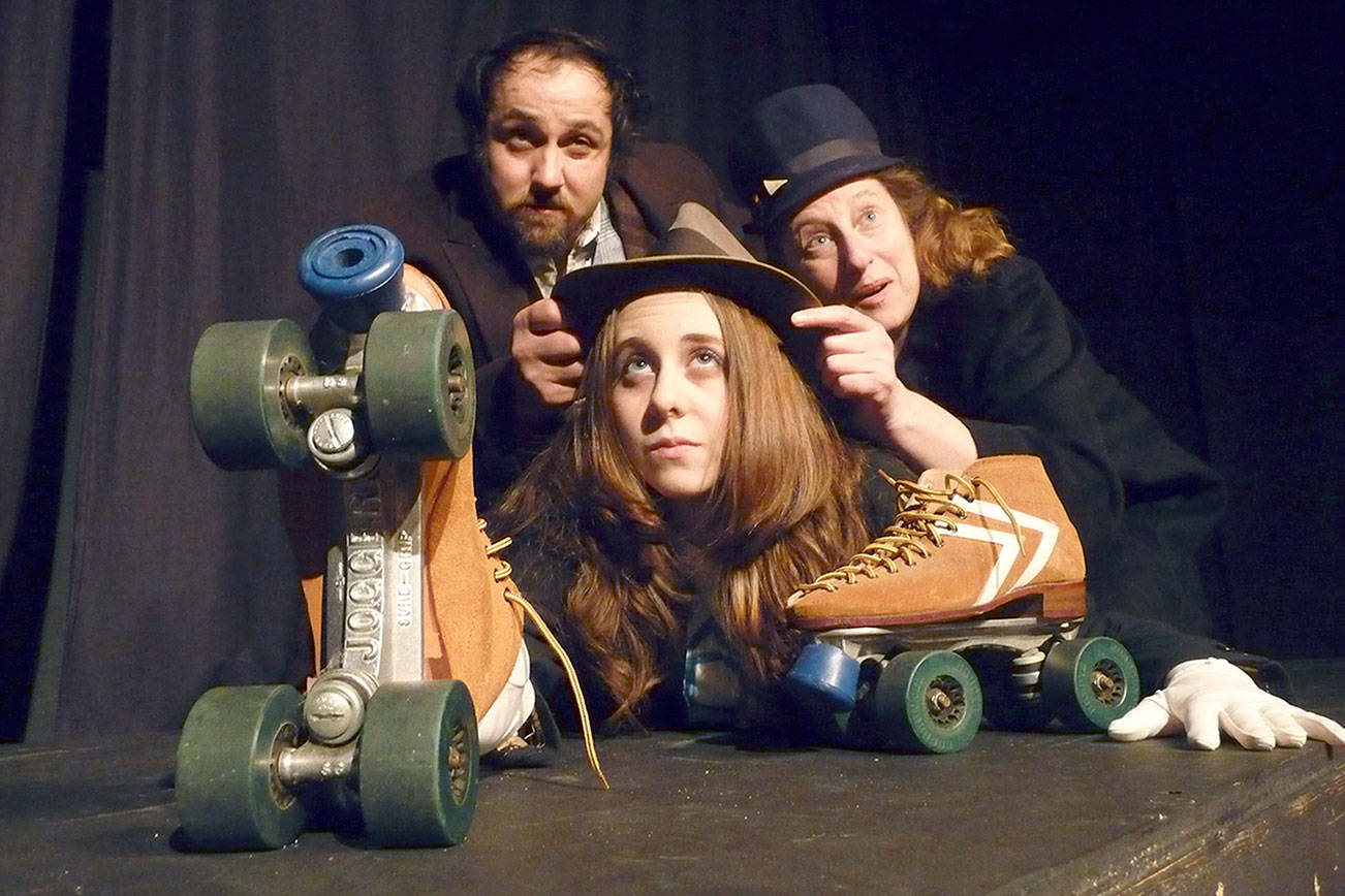 "And I, Pluto's Only Cactus" is among the many offbeat plays staged at the Chameleon Theater. Appearing in the 2012 production were, from left, Jeremiah Morgan, Rosa Davies and Michelle Hensel. photo courtesy The Chameleon Theater