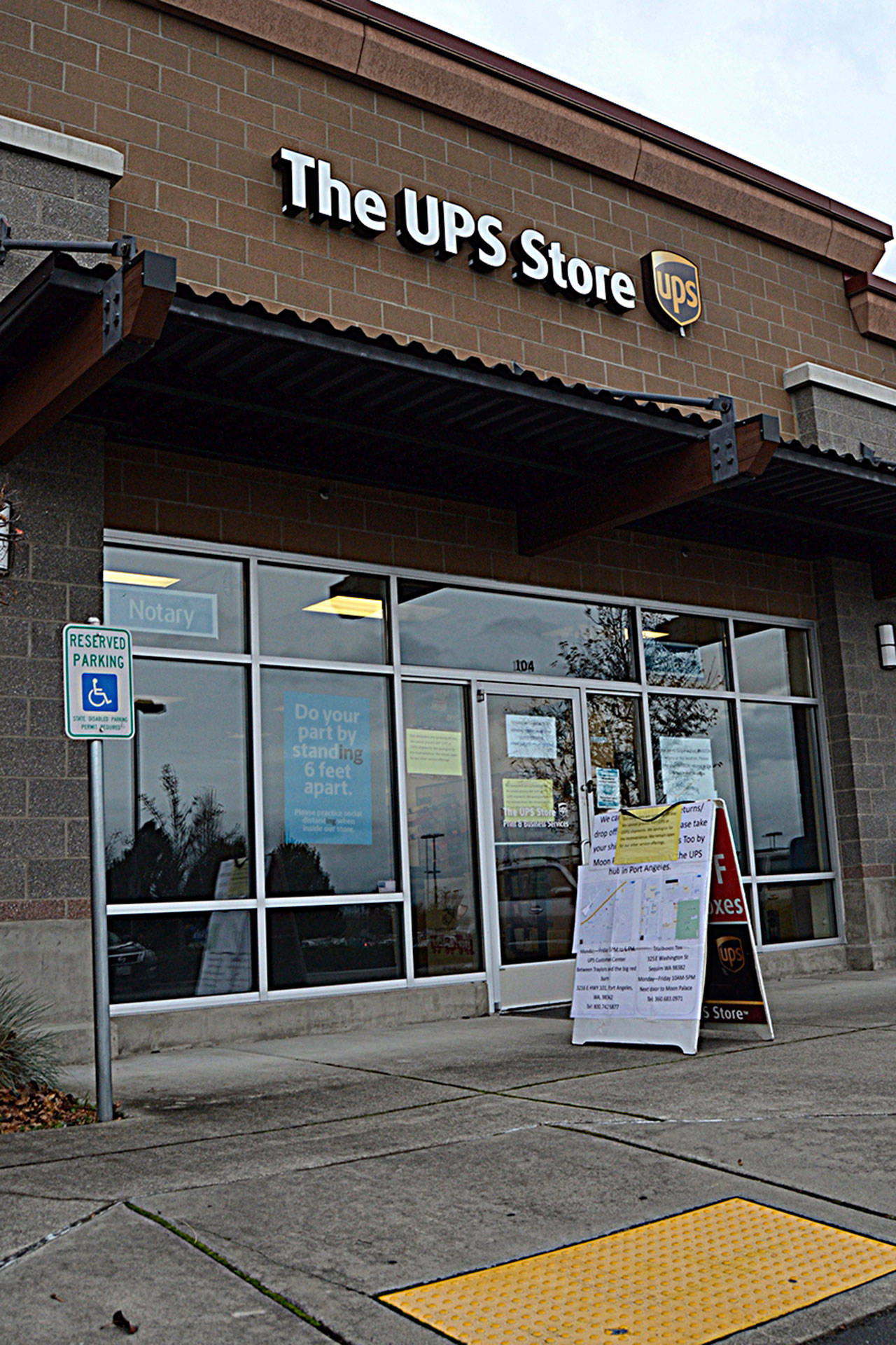 The Sequim UPS Store, seen here in December, closed this month as its owner said a sale of the franchise has yet to finalize. (Matthew Nash/Olympic Peninsula News Group)