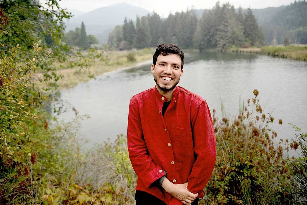 Ivan Daniel Espinosa of Port Townsend will present an online program about his performance art Thursday afternoon. (Photo courtesy of Ivan Daniel Espinosa)