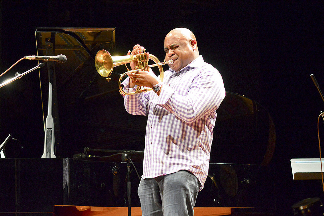 Terell Stafford, seen during the 2019 Jazz Port Townsend workshop and festival, will appear again this year as Centrum brings its spring and summer programs online. (Diane Urbani de la Paz/Peninsula Daily News)