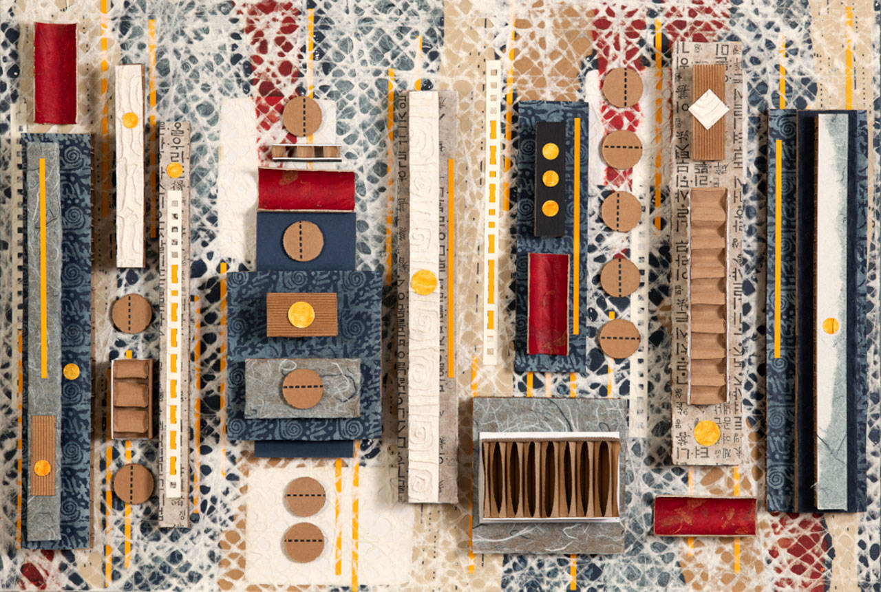 Temple Grounds by Pamela Browning is among the work displayed at Port Townsend Gallery.