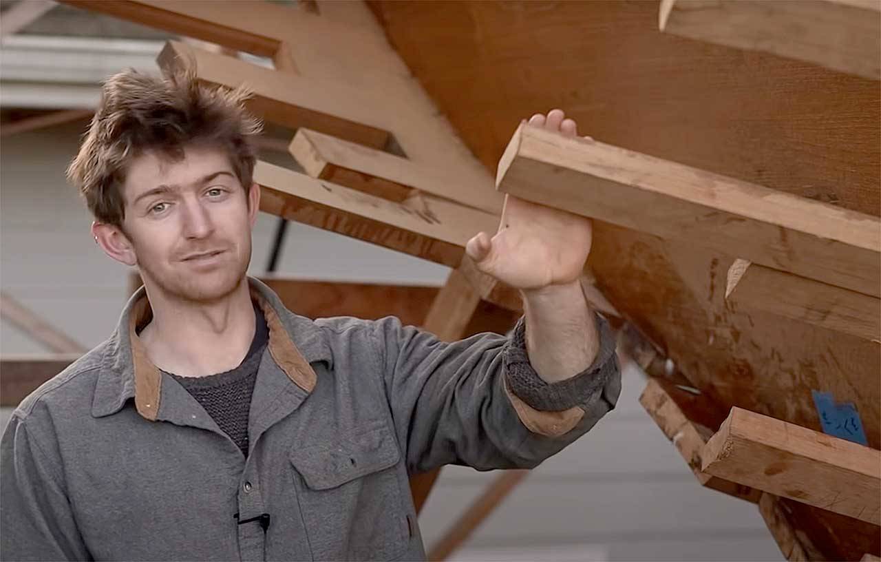 Leo Goolden and Clallam County have reached an agreement to move the 1910 wooden yacht he has been restoring in Sequim by Sept. 18. This screen shot is from a YouTube video posted March 13 by the Sampson Boat Co. (Sampson Boat Co. via YouTube)