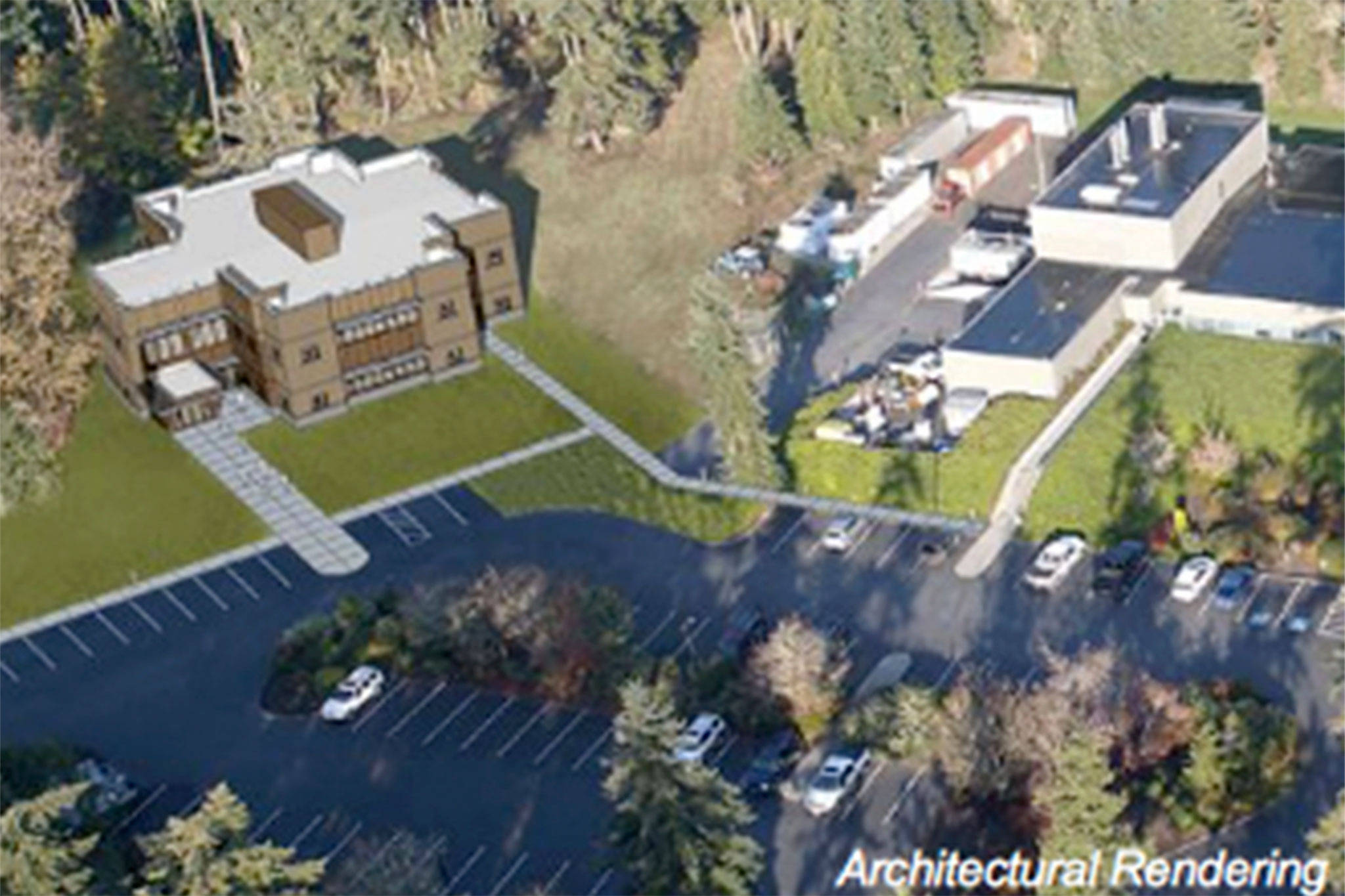 Plans to expand Sequim’s Marine and Coastal Research Laboratory are in early stages, but the biggest priority is connecting to the City of Sequim’s water and sewer lines so the site can support more people and projects, said Genevra Harker-Klimes, director of coastal sciences for the Sequim lab. (Pacific Northwest National Laboratory)