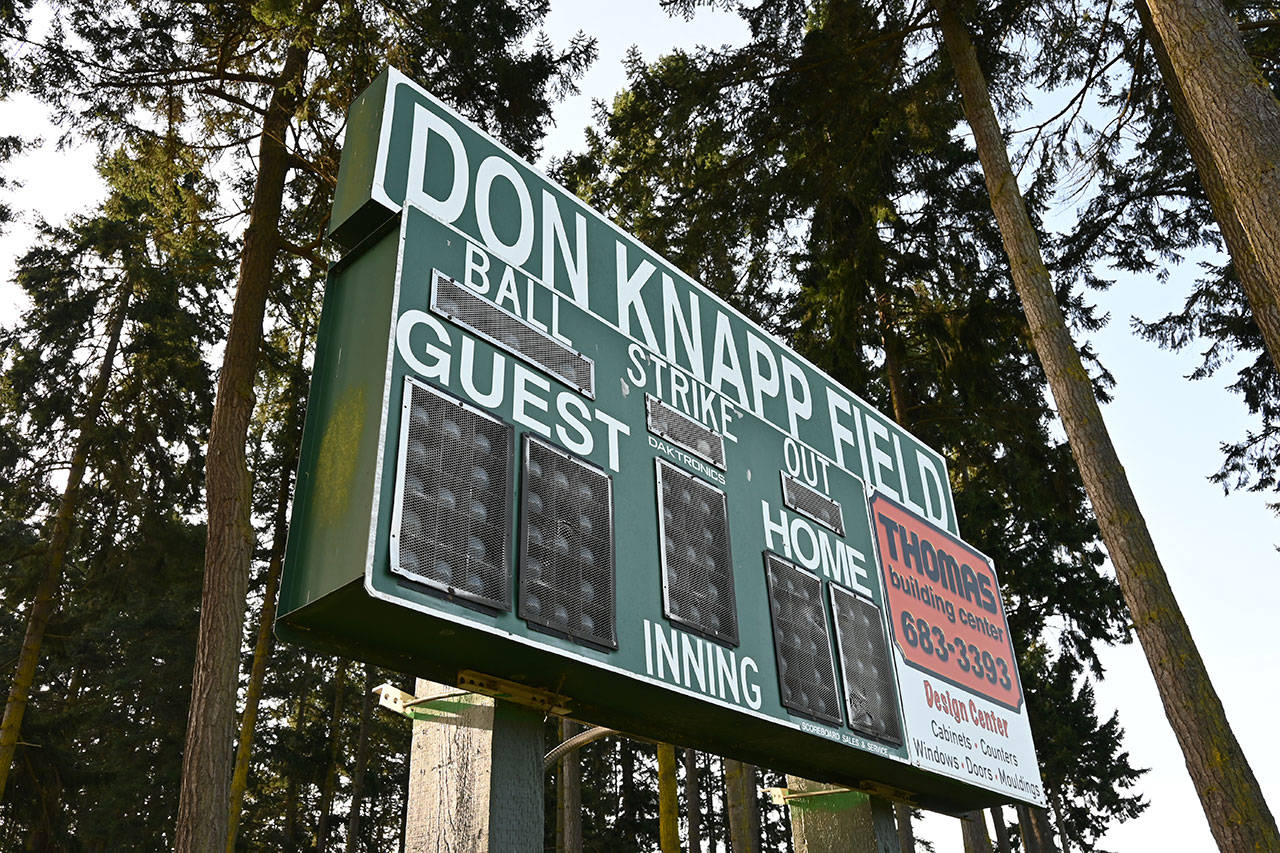 Family and friends plan to honor the memory of longtime coach/volunteer Don Knapp at the Sequim Little League’s James Standard Memorial park on April 11. (Michael Dashiell/Olympic Peninsula News Group)