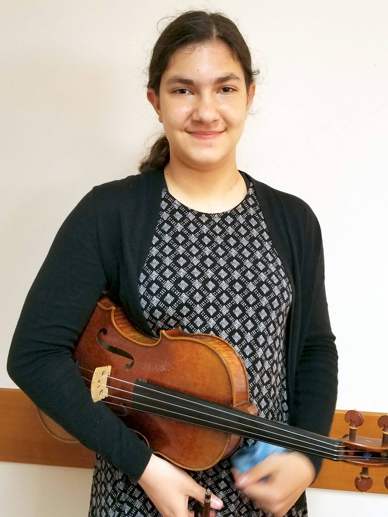 Violist Magdaline Ferland, 15, of Port Townsend.
