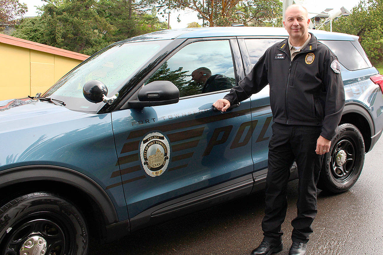 Port Townsend Police Chief Thomas Olson started work last week. Some of his goals include getting the department more involved with the community and increasing the diversity among officers. (Zach Jablonski/Peninsula Daily News)