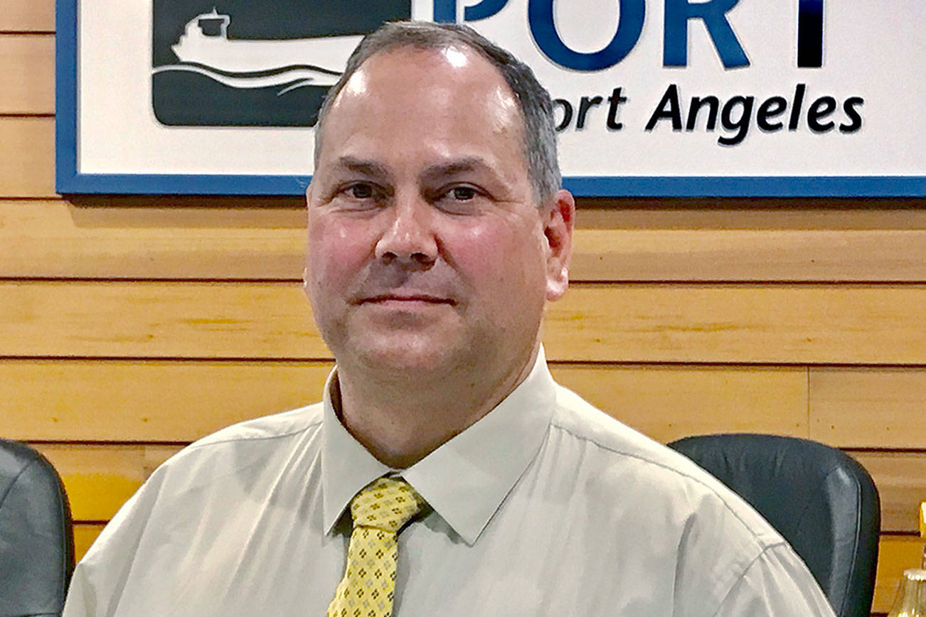 Port of Port Angeles commissioners hope to finalize a contract with Geoff James for the port executive director position by next week. (Paul Gottlieb/Peninsula Daily News)