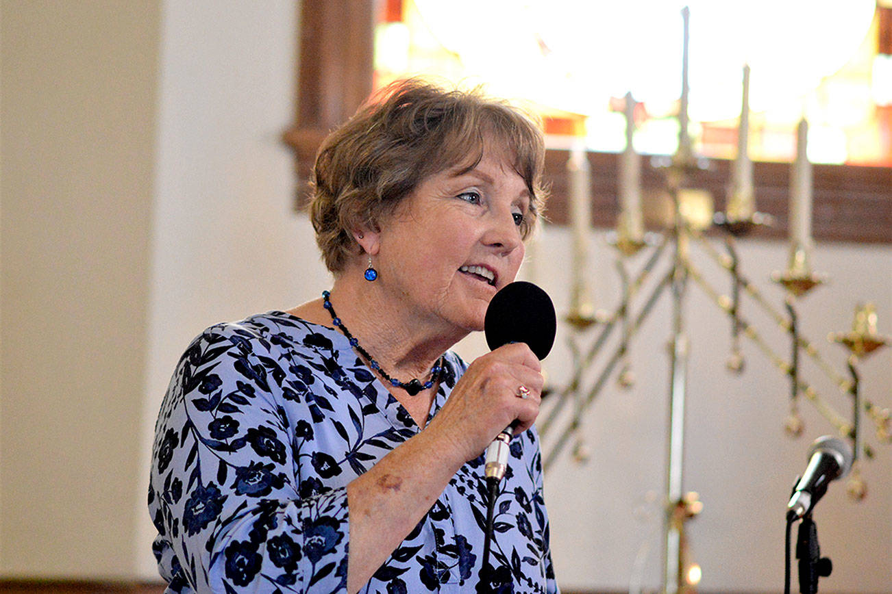 Vocalist Val James will bring her band to Trinity United Methodist Church in Port Townsend for an online Candlelight Concert this Thursday at 7 p.m.  Diane Urbani de la Paz/Peninsula Daily News