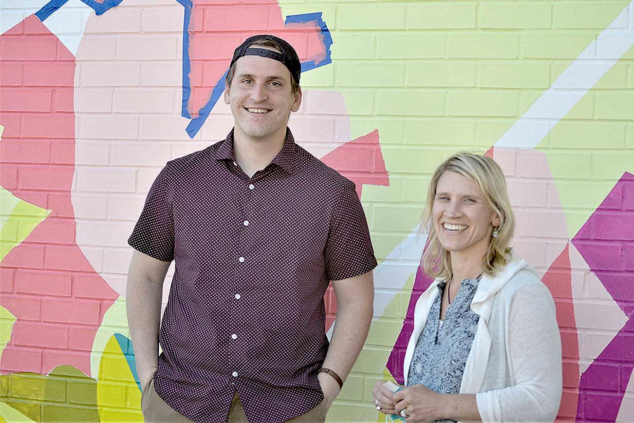 P.E. teacher Logan Stegner and life skills teacher Jennifer Kruse co-created a Wednesday library program to help Port Townsend High School students deal with pandemic-related challenges. For their efforts, they received the Howard Learned Award for Community Education Engagement. (Diane Urbani de la Paz/Peninsula Daily News)