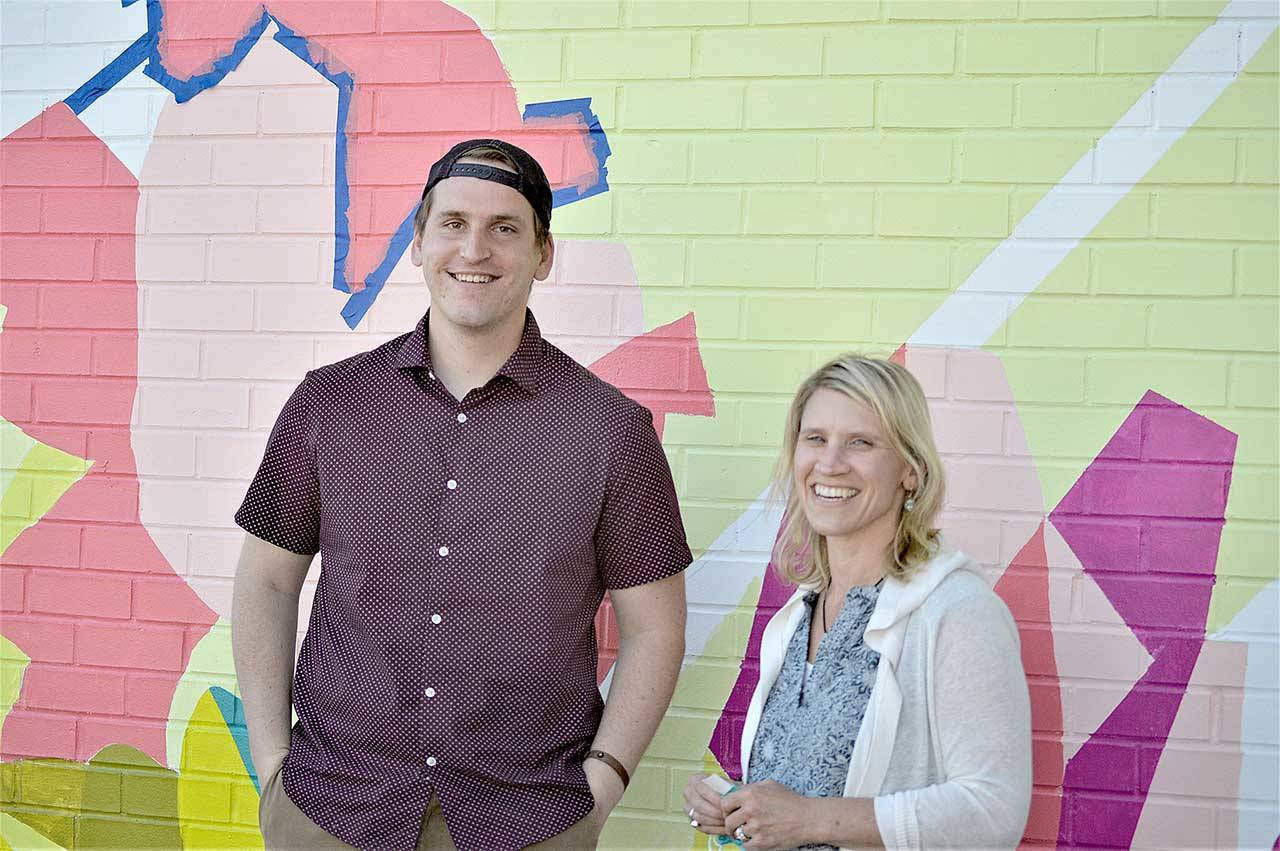 P.E. teacher Logan Stegner and life skills teacher Jennifer Kruse co-created a Wednesday library program to help Port Townsend High School students deal with pandemic-related challenges. For their efforts, they received the Howard Learned Award for Community Education Engagement. (Diane Urbani de la Paz/Peninsula Daily News)