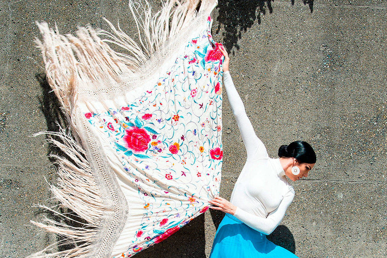 Seattle-based flamenco artist Savannah Fuentes brings her art form back to Port Townsend this Sunday and Tuesday and to Sequim on Wednesday night. (Photo courtesy of Savannah Fuentes)