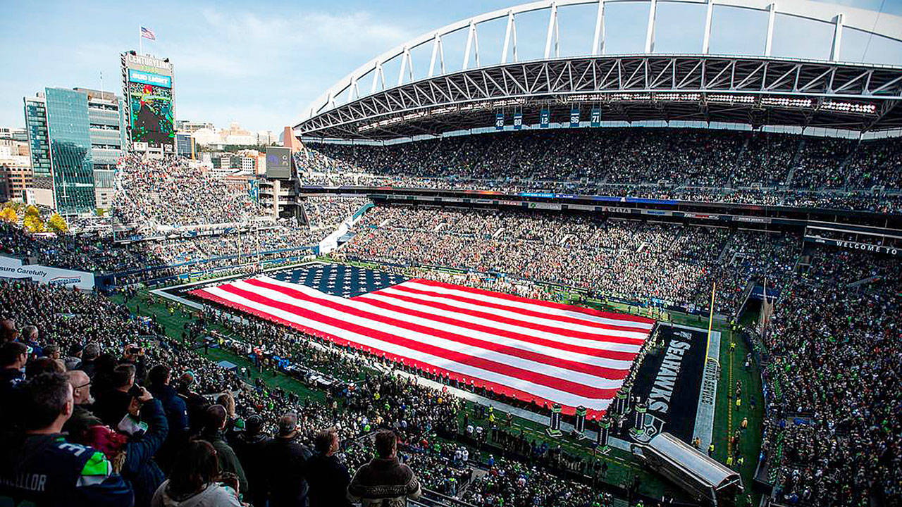 Seattle Seahawks fans will return in September to games inside Lumen Field as they were packed in for this one against the Tampa Bay Buccaneers on Nov. 3, 2019. (Joshua Bessex/McClatchy News Service)