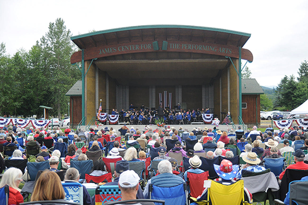 The Sequim City Band entertains a crowd at the James Center for the Performing Arts on July 4, 2019. The band hasn't held rehearsals or concerts since its March 1, 2020, event. File photo by Michael Dashiell/Olympic Peninsula News Group