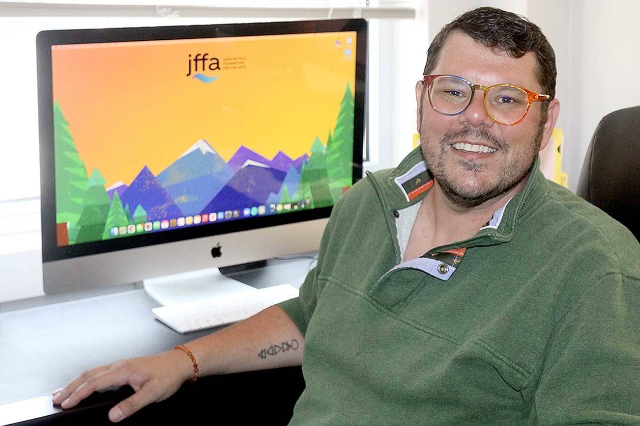 Kyle LeMaire is the new executive director of the Juan de Fuca Foundation for the Arts, which will present this summer’s Concerts on the Pier plus two live performances in Port Angeles in September and October. (Dave Logan/For Peninsula Daily News)