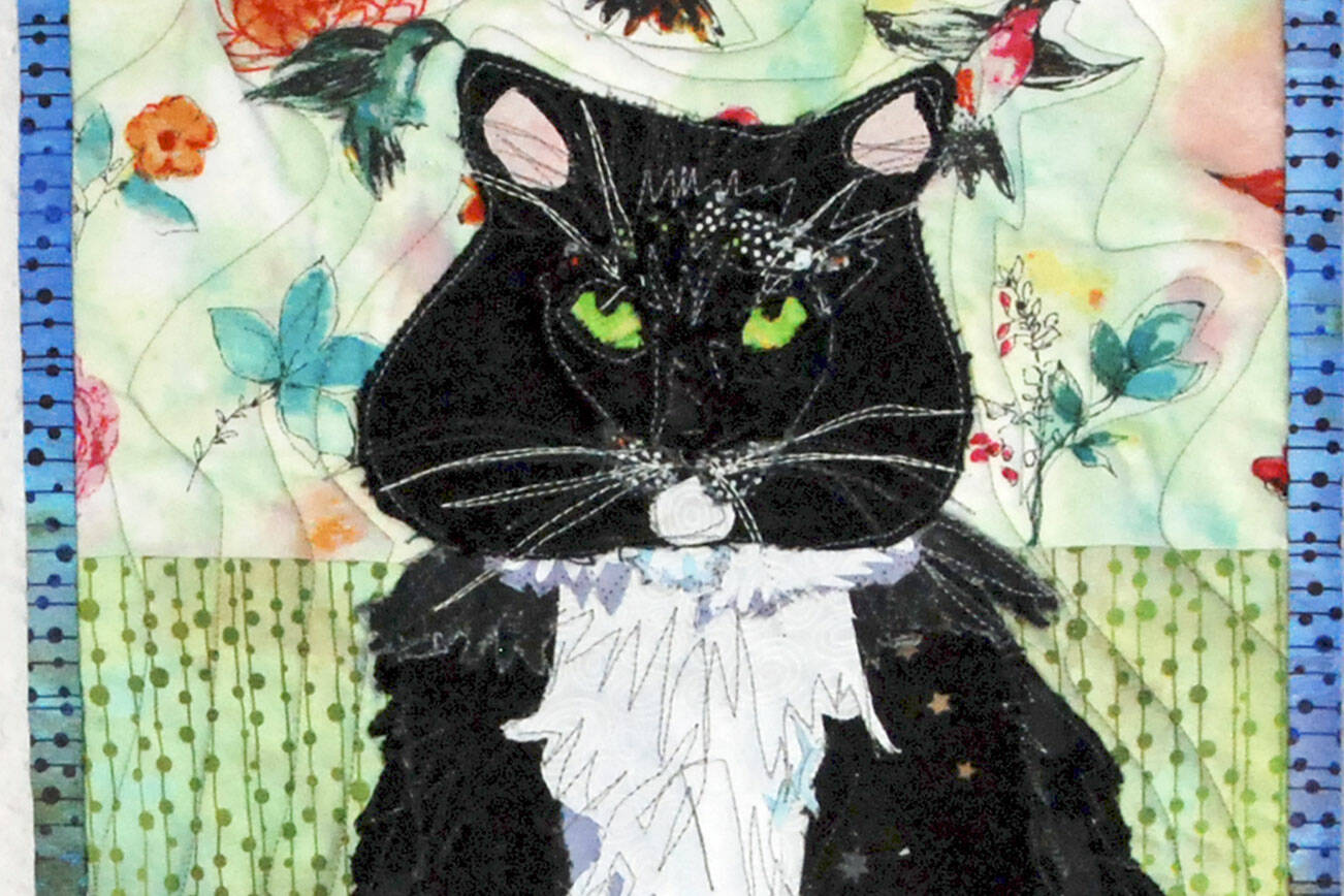 Tormented Ruffles is by the Port Ludlow Art League's artist of the month, Susan Cavanaugh