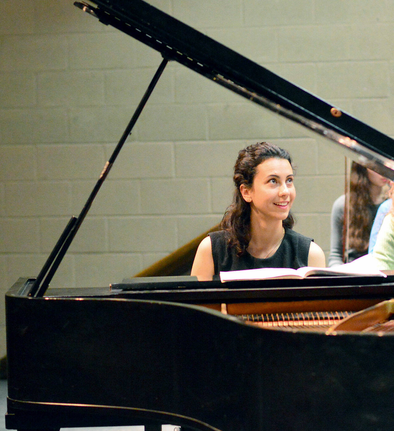 Bulgarian-born pianist Anna Petrova, rehearsing with the Port Angeles Symphony the last time she came to the North Olympic Peninsula, will return to open the orchestra’s new season Nov. 6. (Diane Urbani de la Paz/Peninsula Daily News)