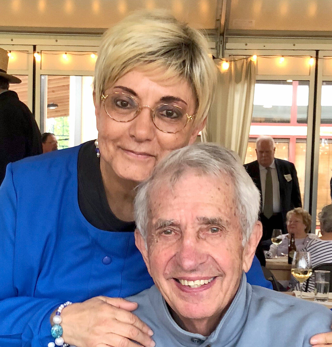 Connie Gallant, recipient of the 2021 Eleanor Stopps Environmental Leadership Award, is pictured with her late husband JD Gallant in 2019. (Photo courtesy Connie Gallant)