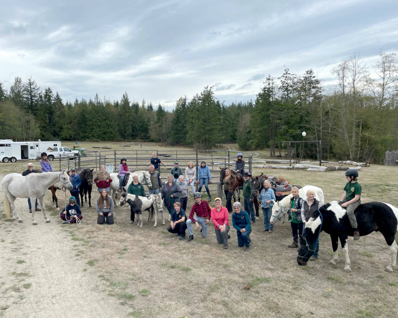 Members of Back Country Horsemen’s Peninsula Chapter meet with Boy Scout Troop 1498 for a weekend of camping and to learn horsemanship skills to earn horsemanship merit badges at Layton Hill Horse Camp.