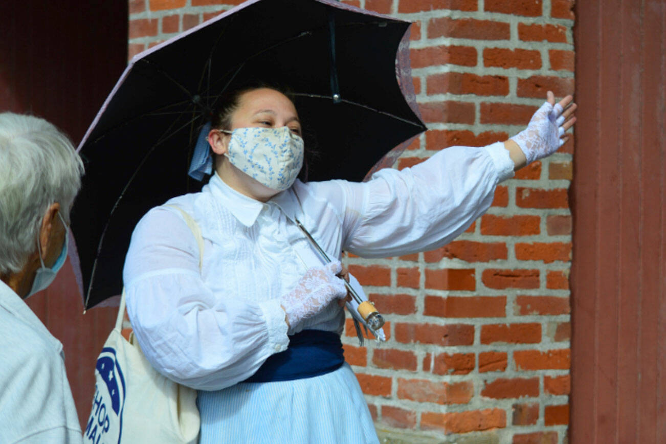 Bry Kifolo leads the "Hidden History" tours through downtown Port Townsend on the first and third Saturdays of the month. The hour-long walk starts at 1 p.m., with signups available at ptmainstreet.org. Diane Urbani de la Paz/Peninsula Daily News