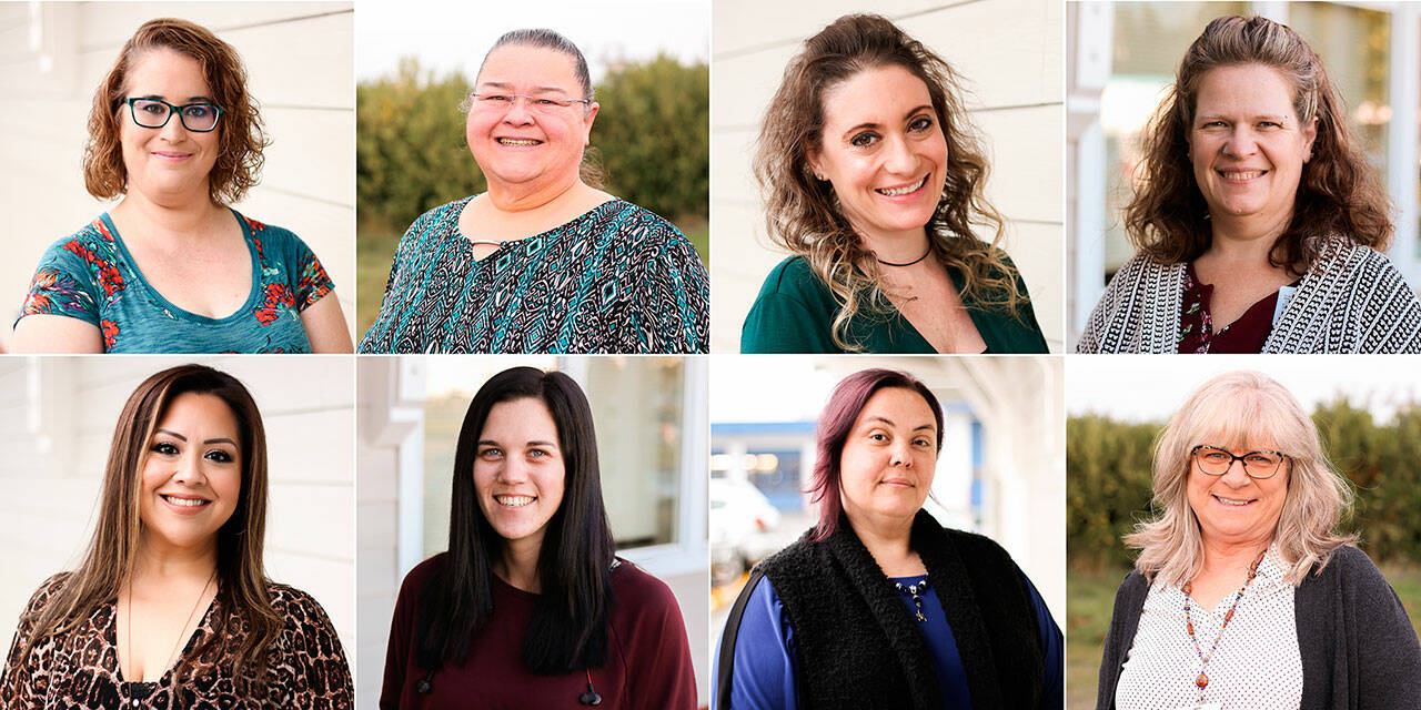 Top row, from left, Jenni Britt, Tracy Camp, Kelsey Campbell and Stephanie Gunn. Bottom row, from left, Miranda Juarez, Alyssa Luciano, Lauraine Maddox and Lisa Shearer.