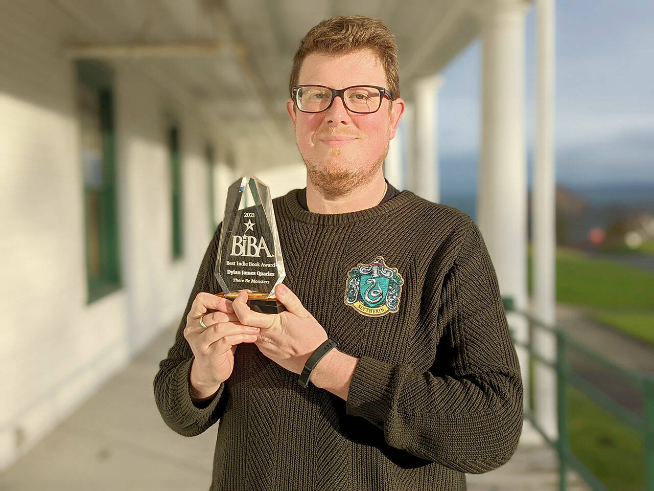 Dylan James Quarles, of Port Townsend, has won a 2021 Best Indie Book Award for his novel “There Be Monsters.”