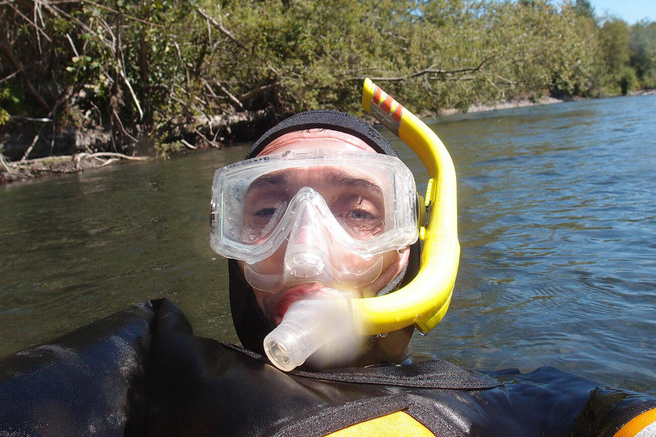 Submitted photo 

Mike McHenry, fish habitat manager for the Lower Elwha Klallam Tribe, presents “The Elwha River: Eight Years of Research Since the Largest Dam Removal in the World” at 12:30 p.m. today.