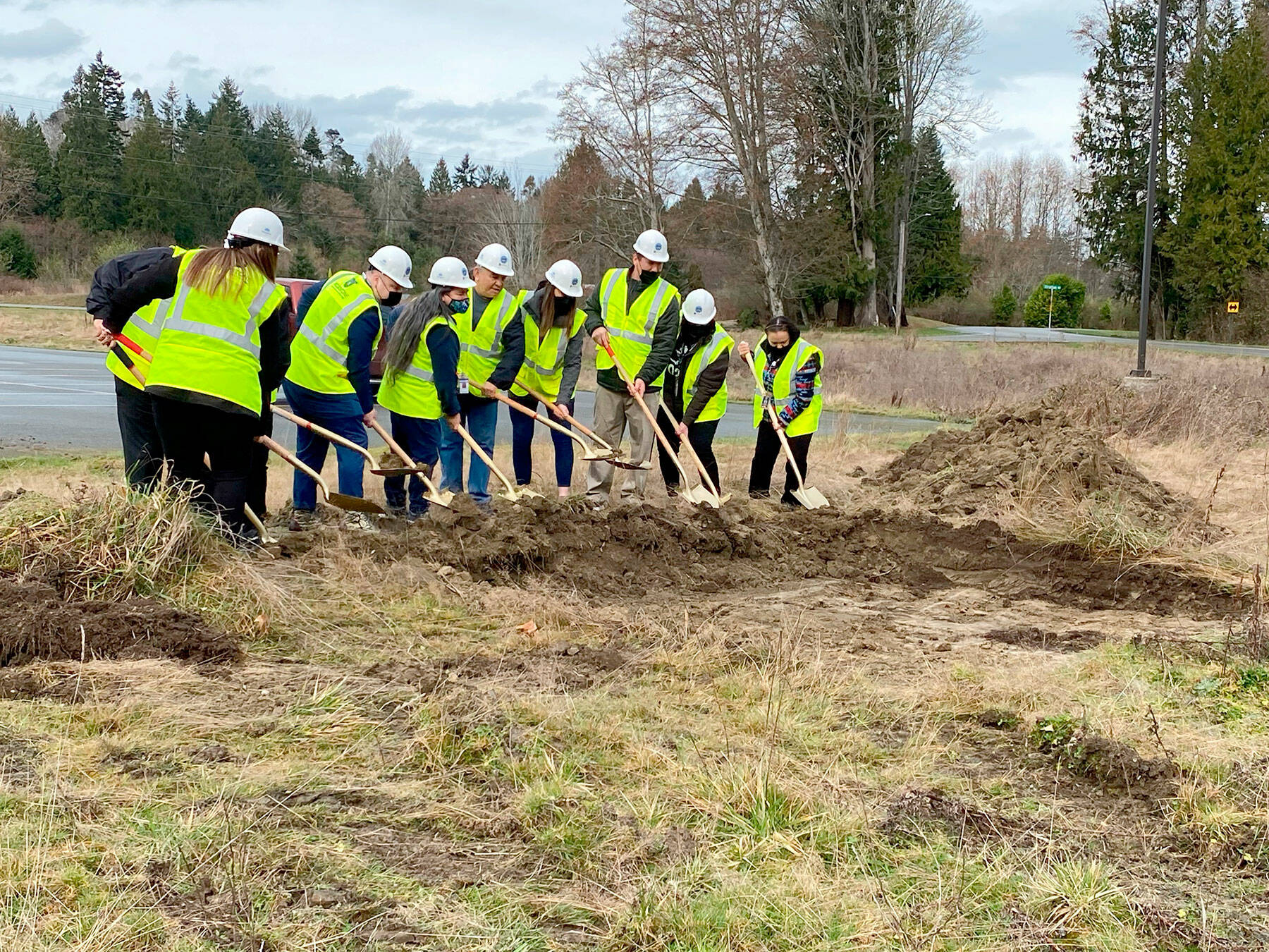 An expansion at the Elwha River Casino will add about 12,000 square feet when construction is complete next year. A groundbreaking ceremony was conducted March 2. (Elwha River Casino)