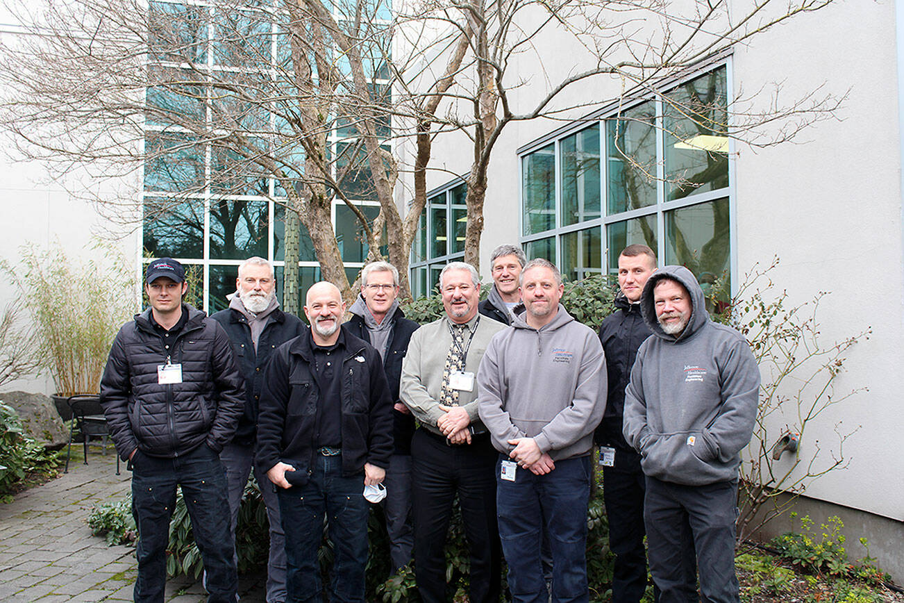 Pictured, from left to right are Matthew Brock-Farrington, Terry Hoffman, Jarrod Johnson, Sean Mugrage, Chris O’Higgins, Ross Taylor, James Dunn, Shaun Muck and Steve Boruch.