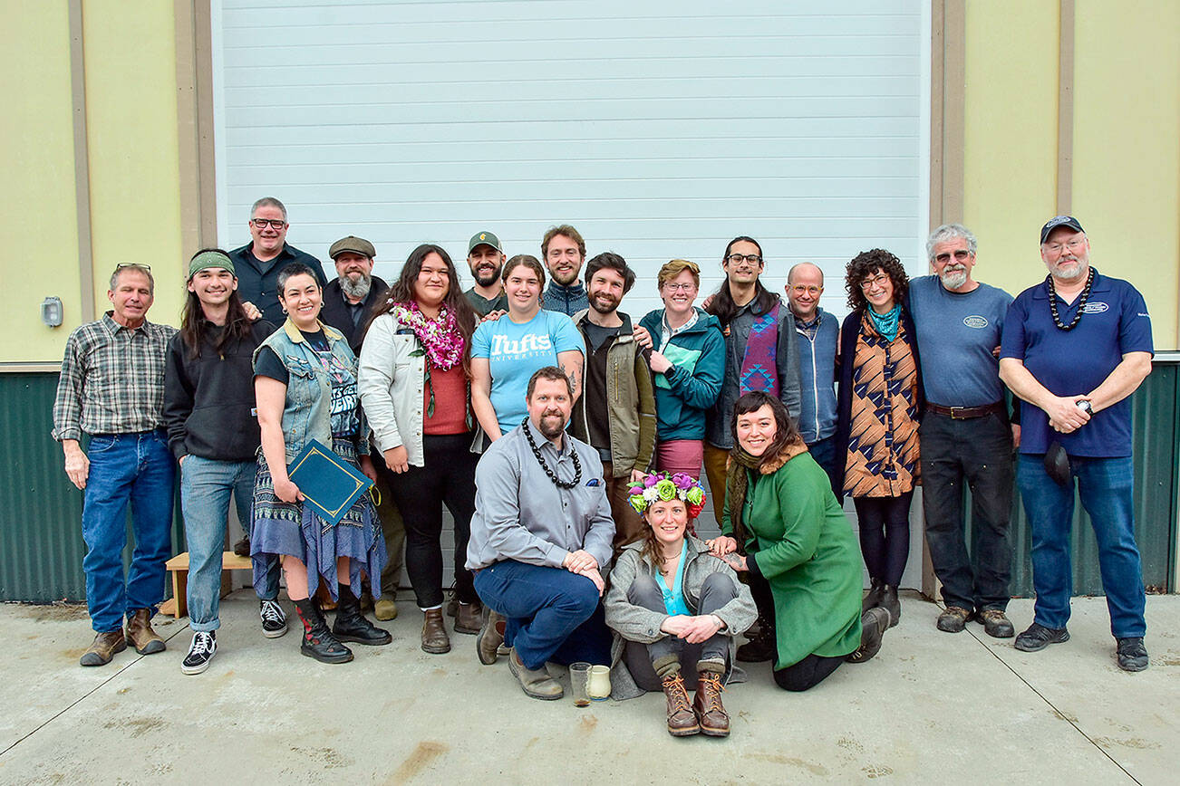 PHOTO BY Elizabeth Becker
Pictured, in the front row, from left to right, are Jordan Primus, Lea LeGardeur, Erika Ensminger. 

In the back row, left to right, Andy Politz, Martin Sulkosky, Scott Wielbicki, Kalika Elofson, Peter Dragula, Pualani Brown, Corey Largo, Brenna Franklin, Liam Rolfe, Ben Knight, Lauren Duehring, Brandon Garms, Steffen Brown, Wendy Apfel, Chris Dunn and Kevin Ritz.