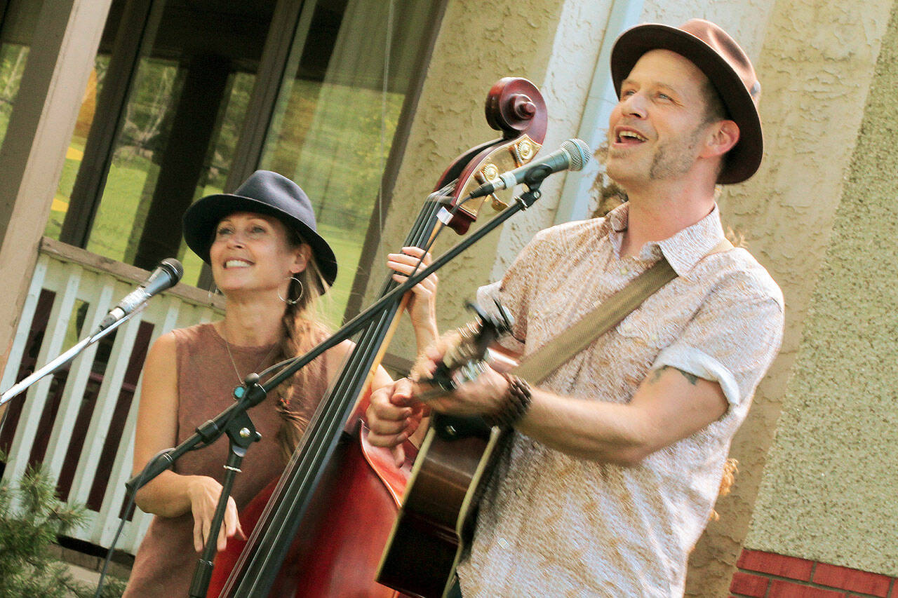 Pamela Mae and Scott Cook will bring their stories and songs to the Palindrome in Port Townsend on Thursday evening. (Fish Griwkowsky)