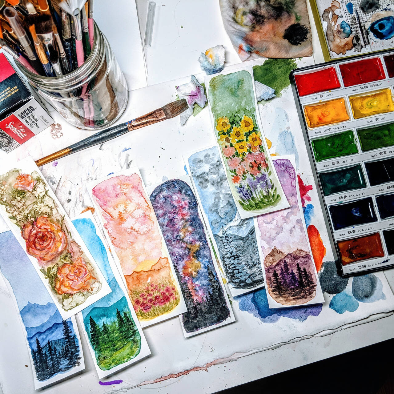 Rainshadow Café, 157 W. Cedar St., features the artwork of Sarah Necco at the First Friday Art Walk. (Submitted photo)