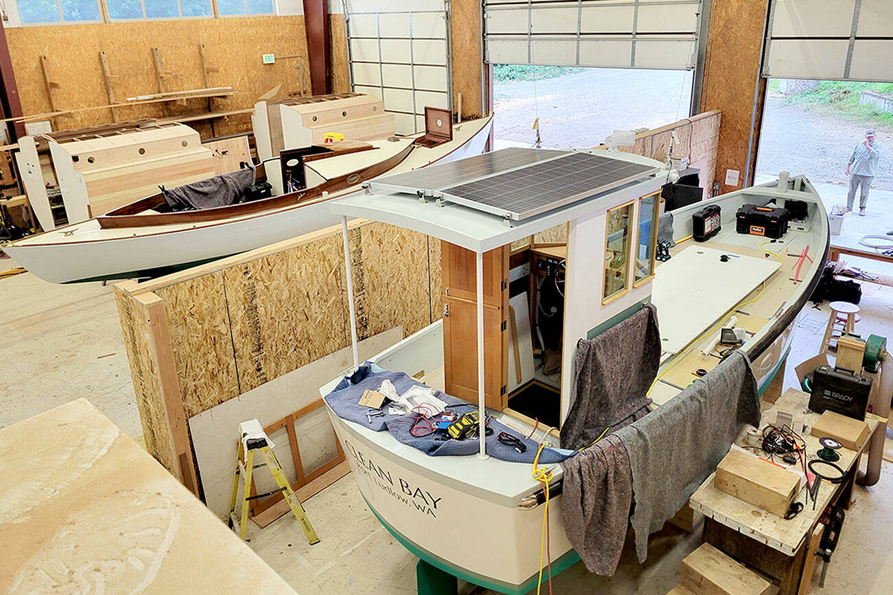 Clean Bay, an all-electric workboat with solar power, will be christened after a ribbon-cutting on Saturday.