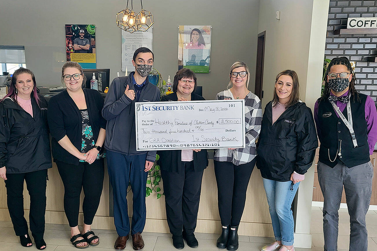 Pictured, from left to right are Sarah “Kat” Woodward, Stephanie McFadden, John James, Carlyne Littlejohn, Erica Rudesill, Stephanie Sullivan and Tyrone Beatty