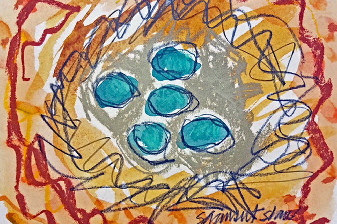 Susan Gansert Shaw work includes "Nest."