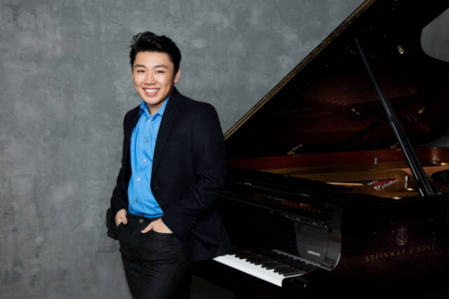 The 2022 Music on the Strait festival's Friday, Sept. 2 concert features virtuoso pianist George Li (pictured), cellist Saeunn Thorsteinsdottir and Shostakovich’s Eighth String Quartet. (Simon Fowler)