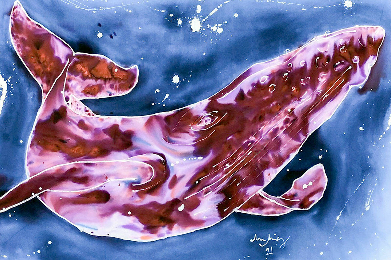 Melissa Bixby depicts ocean-dwellers in her work.