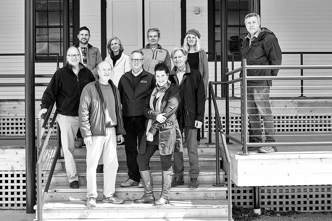 The Creative Alliance of Fort Worden members are pictured, top row, from left, Heron Scott, Port Townsend School of Woodworking; Renee Klein, Madrona MindBody Institute; Robert Ambrose and Kate Ingram, KPTZ; with, far right David Timmons, Fort Worden Public Development Authority. middle row, from left, Joseph Bednarik, Copper Canyon Press; Rob Birman, Centrum; George Knotek, Copper Canyon Press; and bottom row, from left, Randy Arent, Corvidae Press; and Teresa Verraes, Northwind Art.