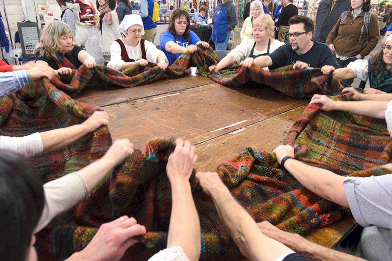 A wool waulking performance is planned at the first annual Fiber Festival: From Sheep to Shawl at Worthington Park in Quilcene.