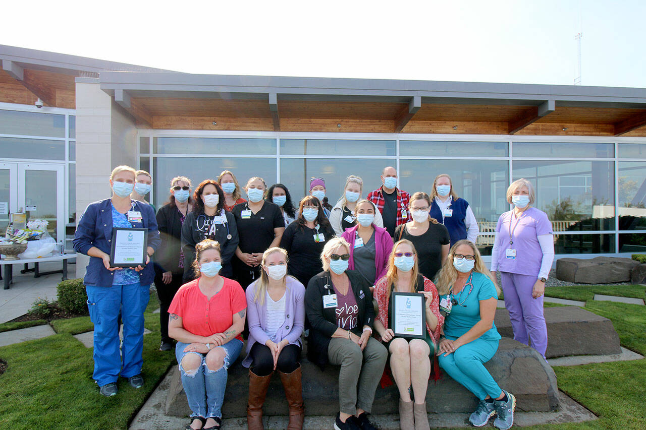 Olympic Medical Center’s ICU/telemetry and respiratory therapy teams were presented with DAISY awards.