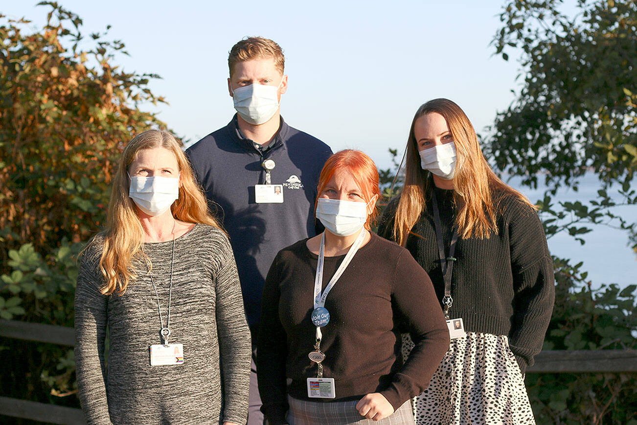 Pictured, left to right, are human resources director Heather Delplain along with Larsson Chapman, Bryanne Stewart and Camryn Smith. Alexis Rookard is not pictured.