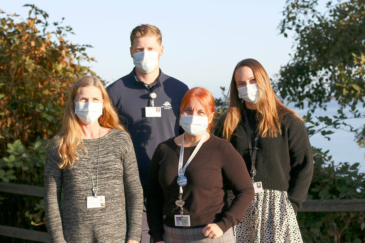 Pictured, left to right, are human resources director Heather Delplain along with Larsson Chapman, Bryanne Stewart and Camryn Smith. Alexis Rookard is not pictured.