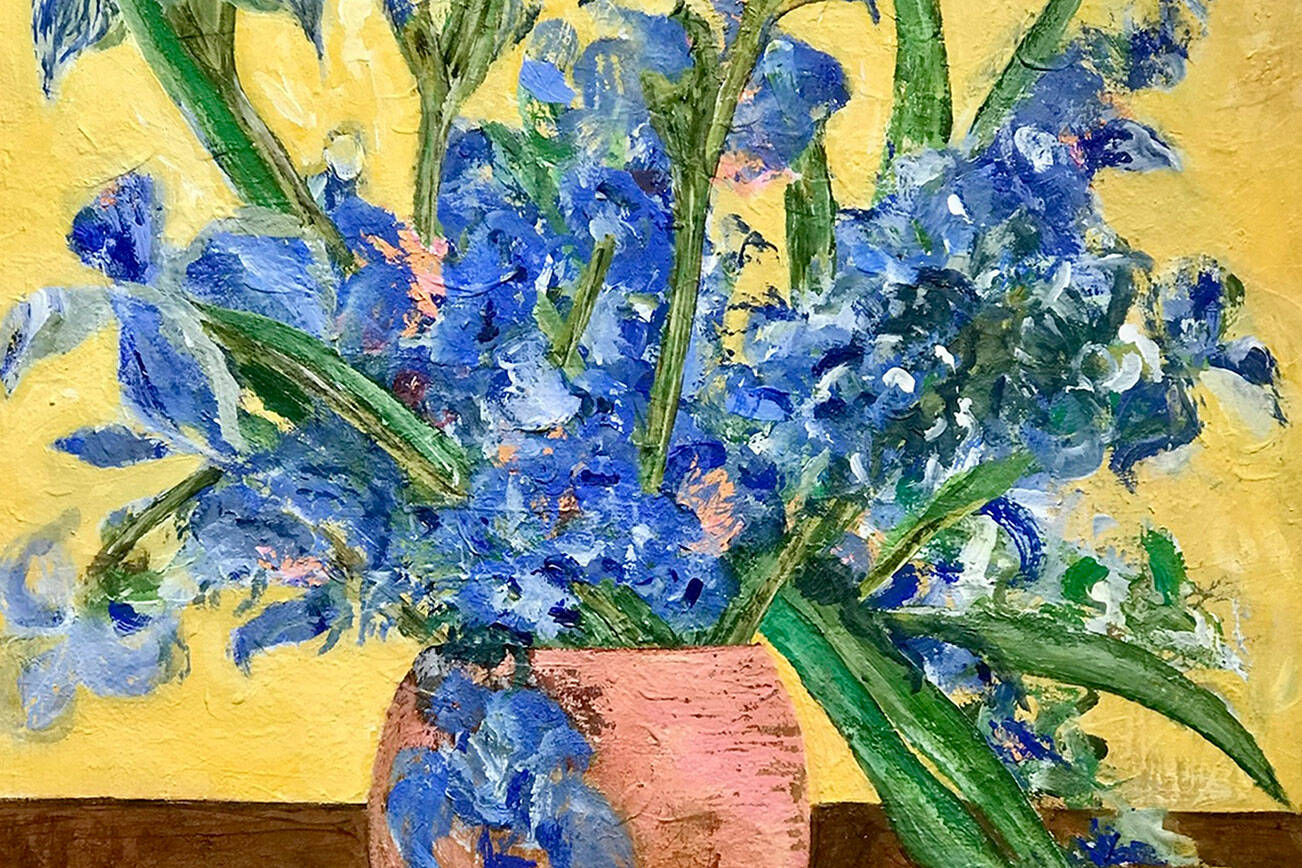 Water LIlies is among the pieces of art by David James Bellecci on display in Port Townsend.